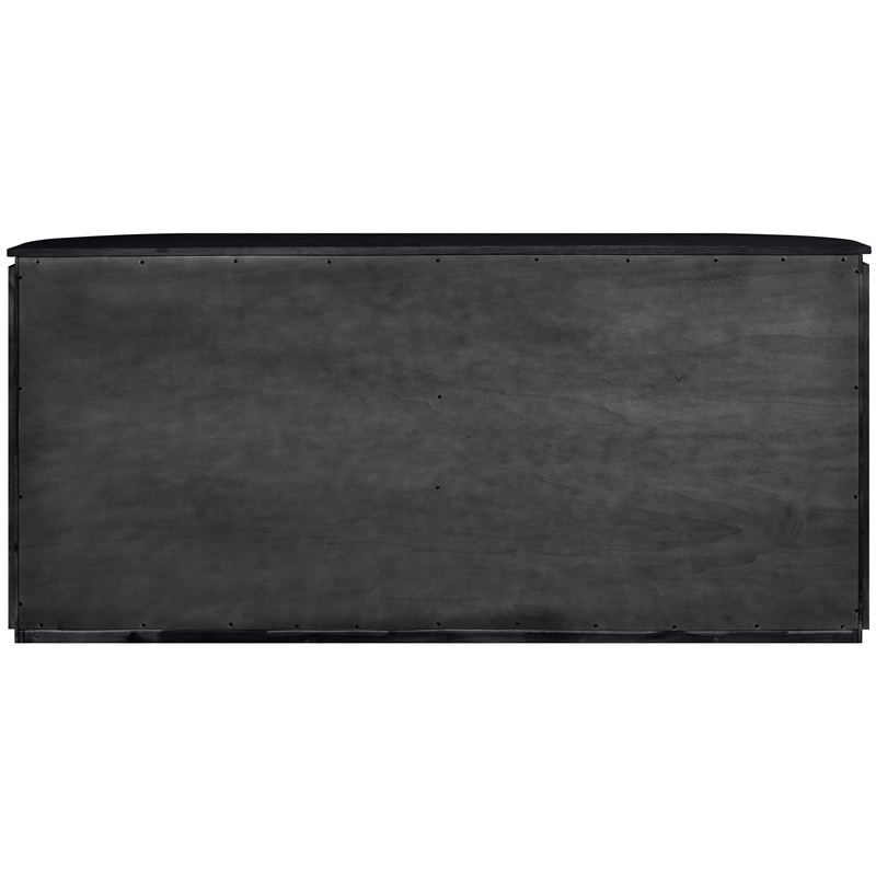 Meridian Furniture Astrid Black Solid Wood And Oak Veneer Dresser