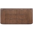 Meridian Furniture Astrid Brown Solid Wood And Oak Veneer Dresser