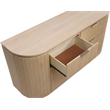 Meridian Furniture Astrid Natural Solid Wood And Oak Veneer Dresser