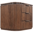 Meridian Furniture Astrid Black Solid Wood And Oak Veneer Nightstand