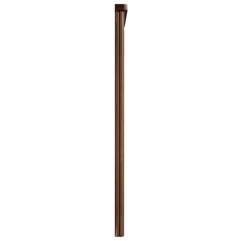 Meridian Furniture Astrid Brown Solid Wood And Oak Veneer Mirror