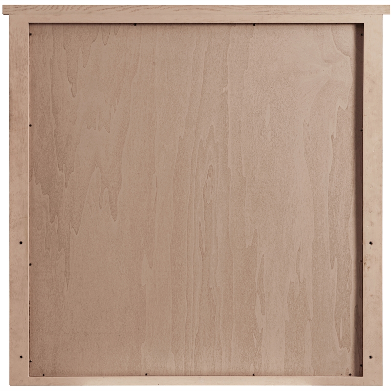 Meridian Furniture Astrid Brown Solid Wood And Oak Veneer Mirror