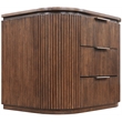 Meridian Furniture Astrid Brown Solid Wood And Oak Veneer Nightstand