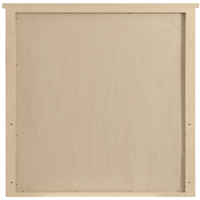 Meridian Furniture Astrid Natural Solid Wood And Oak Veneer Mirror