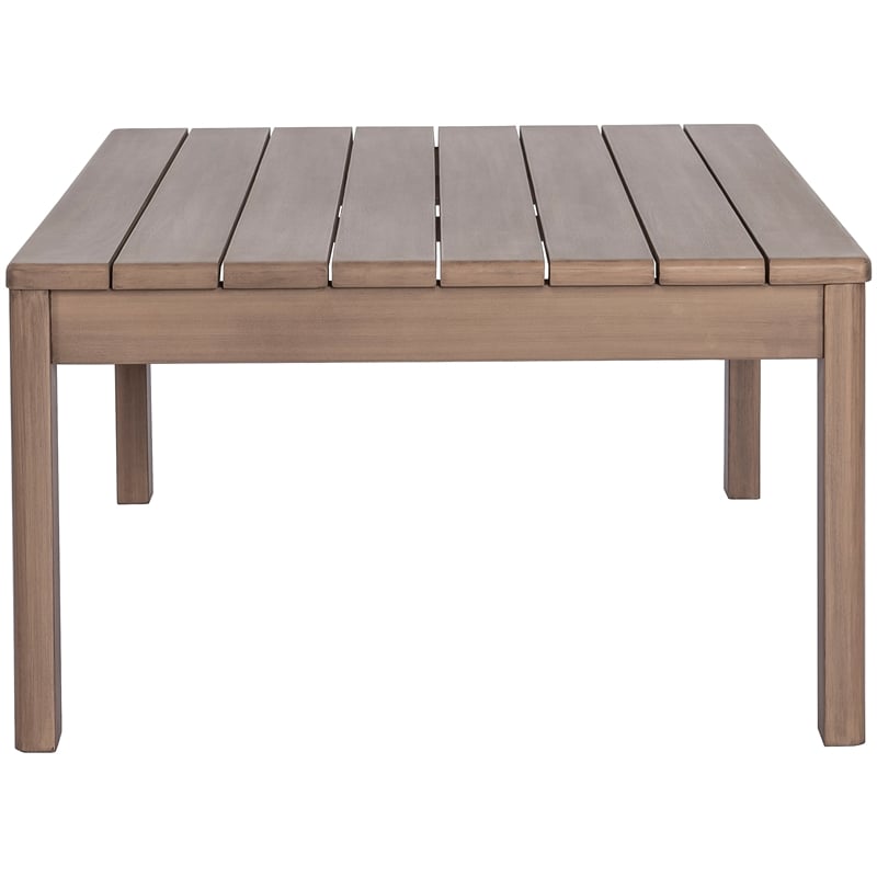 Meridian Furniture Newport Natural Acacia Wood Patio Coffee Table