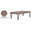 Meridian Furniture Newport Natural Acacia Wood Patio Coffee Table