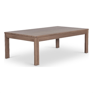 Meridian Furniture Newport Natural Acacia Wood Patio Coffee Table