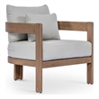 Meridian Furniture Newport Grey Water Resist Fabric Patio Chair w/ Cover