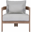 Meridian Furniture Newport Grey Water Resist Fabric Patio Chair w/ Cover