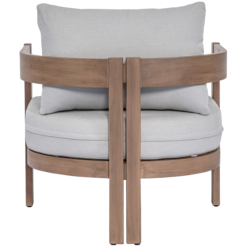 Meridian Furniture Newport Grey Water Resist Fabric Patio Chair w/ Cover