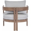 Meridian Furniture Newport Grey Water Resist Fabric Patio Chair w/ Cover