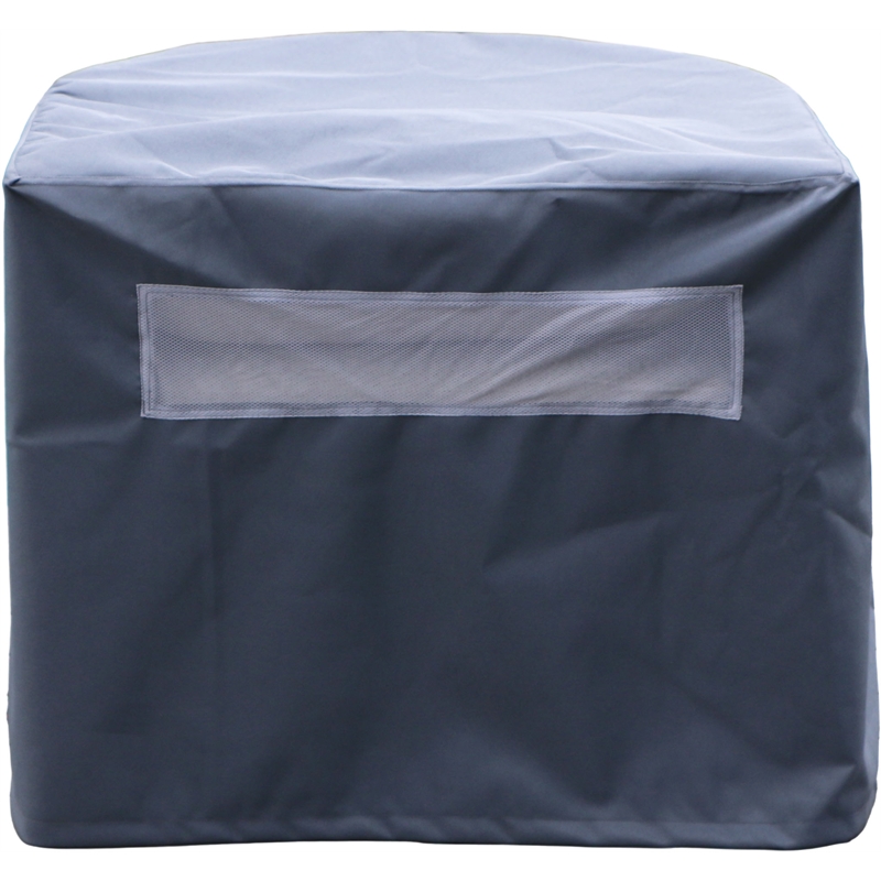 Meridian Furniture Newport Grey Water Resist Fabric Patio Chair w/ Cover
