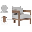 Meridian Furniture Newport Grey Water Resist Fabric Patio Chair w/ Cover