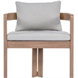 Meridian Furniture Newport Grey Water Resistant Fabric Patio Dining Chair