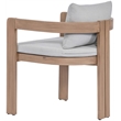 Meridian Furniture Newport Grey Water Resistant Fabric Patio Dining Chair