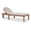 Meridian Furniture Newport Beige Water Resist Fabric Patio Lounge Chair w/ Cover