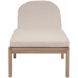Meridian Furniture Newport Beige Water Resist Fabric Patio Lounge Chair w/ Cover