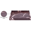 Meridian Furniture Barletta Cherry Square Marble Tray