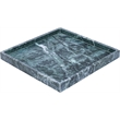 Meridian Furniture Barletta Green Square Marble Tray