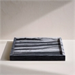 Meridian Furniture Barletta Panda Square Marble Tray