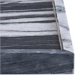 Meridian Furniture Barletta Panda Square Marble Tray