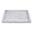 Meridian Furniture Barletta White Square Marble Tray
