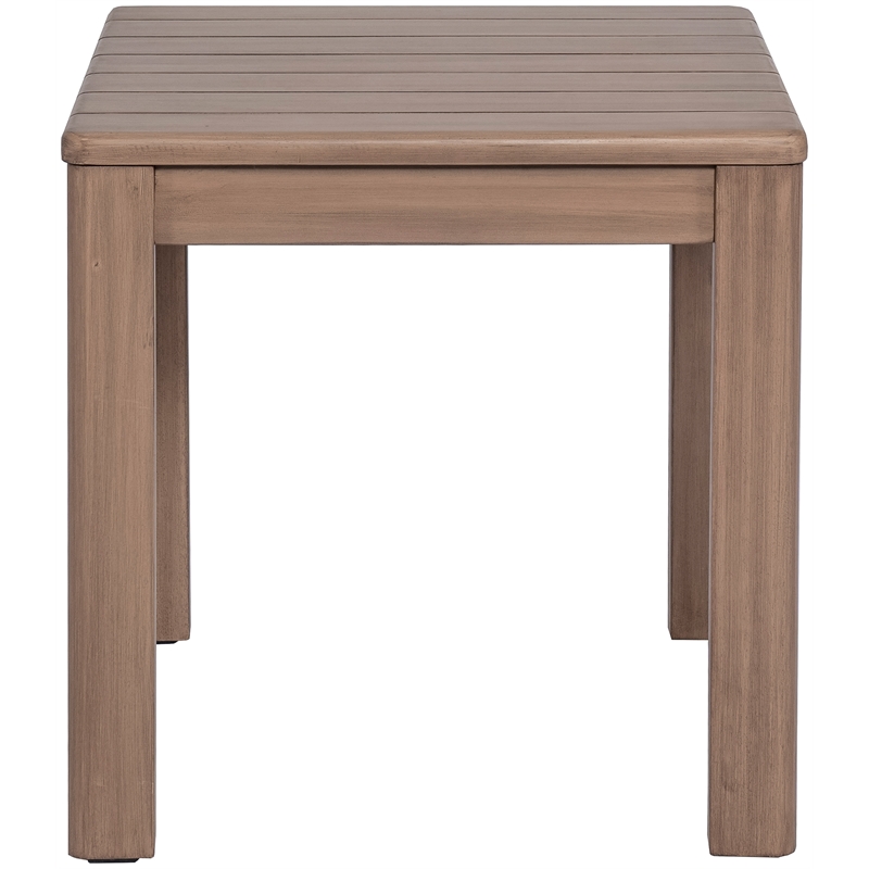 Meridian Furniture Newport Natural Acacia Wood Patio End Table