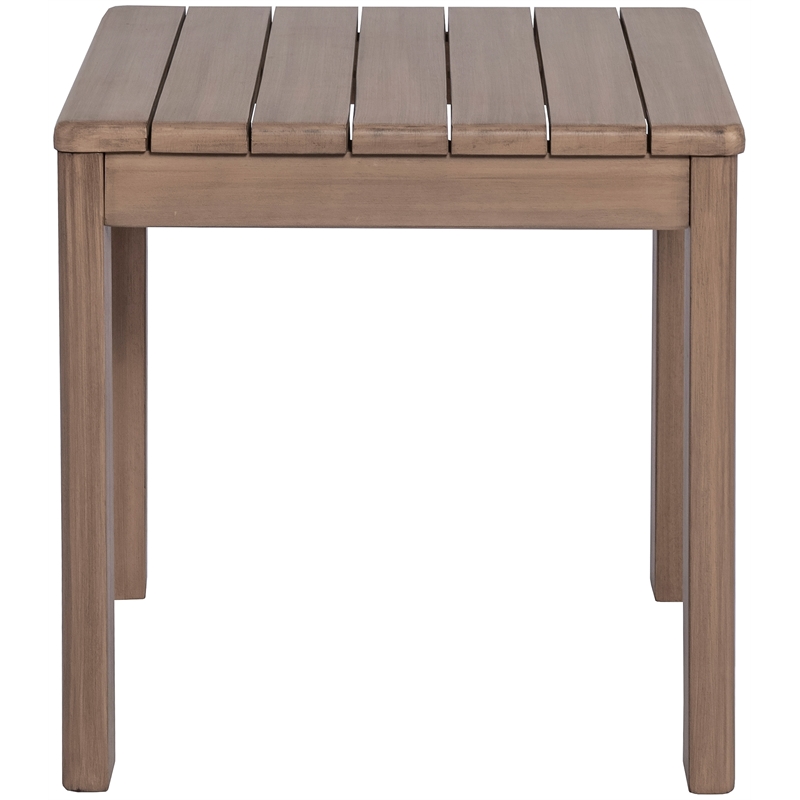 Meridian Furniture Newport Natural Acacia Wood Patio End Table