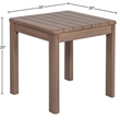 Meridian Furniture Newport Natural Acacia Wood Patio End Table