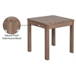Meridian Furniture Newport Natural Acacia Wood Patio End Table