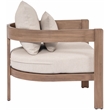 Meridian Furniture Newport Beige Water Resist Fabric Patio Chair w/ Cover