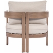 Meridian Furniture Newport Beige Water Resist Fabric Patio Chair w/ Cover