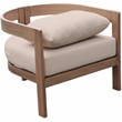 Meridian Furniture Newport Beige Water Resist Fabric Patio Chair w/ Cover