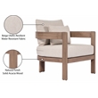 Meridian Furniture Newport Beige Water Resist Fabric Patio Chair w/ Cover