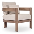 Meridian Furniture Newport Beige Water Resist Fabric Patio Chair w/ Cover