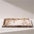 Meridian Furniture Barletta Beige Rectangular Marble Tray