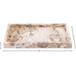 Meridian Furniture Barletta Beige Rectangular Marble Tray