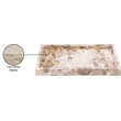 Meridian Furniture Barletta Beige Rectangular Marble Tray
