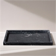 Meridian Furniture Barletta Black Rectangular Marble Tray