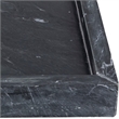 Meridian Furniture Barletta Black Rectangular Marble Tray