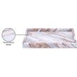 Meridian Furniture Barletta Brown Rectangular Marble Tray
