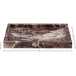 Meridian Furniture Barletta Cherry Rectangular Marble Tray
