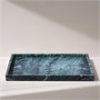 Meridian Furniture Barletta Green Rectangular Marble Tray