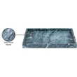 Meridian Furniture Barletta Green Rectangular Marble Tray