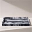 Meridian Furniture Barletta Panda Rectangular Marble Tray