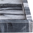 Meridian Furniture Barletta Panda Rectangular Marble Tray