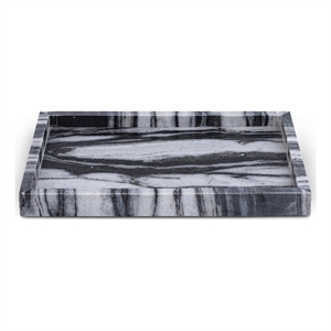 Meridian Furniture Barletta Panda Rectangular Marble Tray