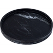 Meridian Furniture Barletta Black Round Marble Tray