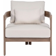 Meridian Furniture Newport Cream Water Resist Fabric Patio Chair w/ Cover
