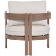 Meridian Furniture Newport Cream Water Resist Fabric Patio Chair w/ Cover